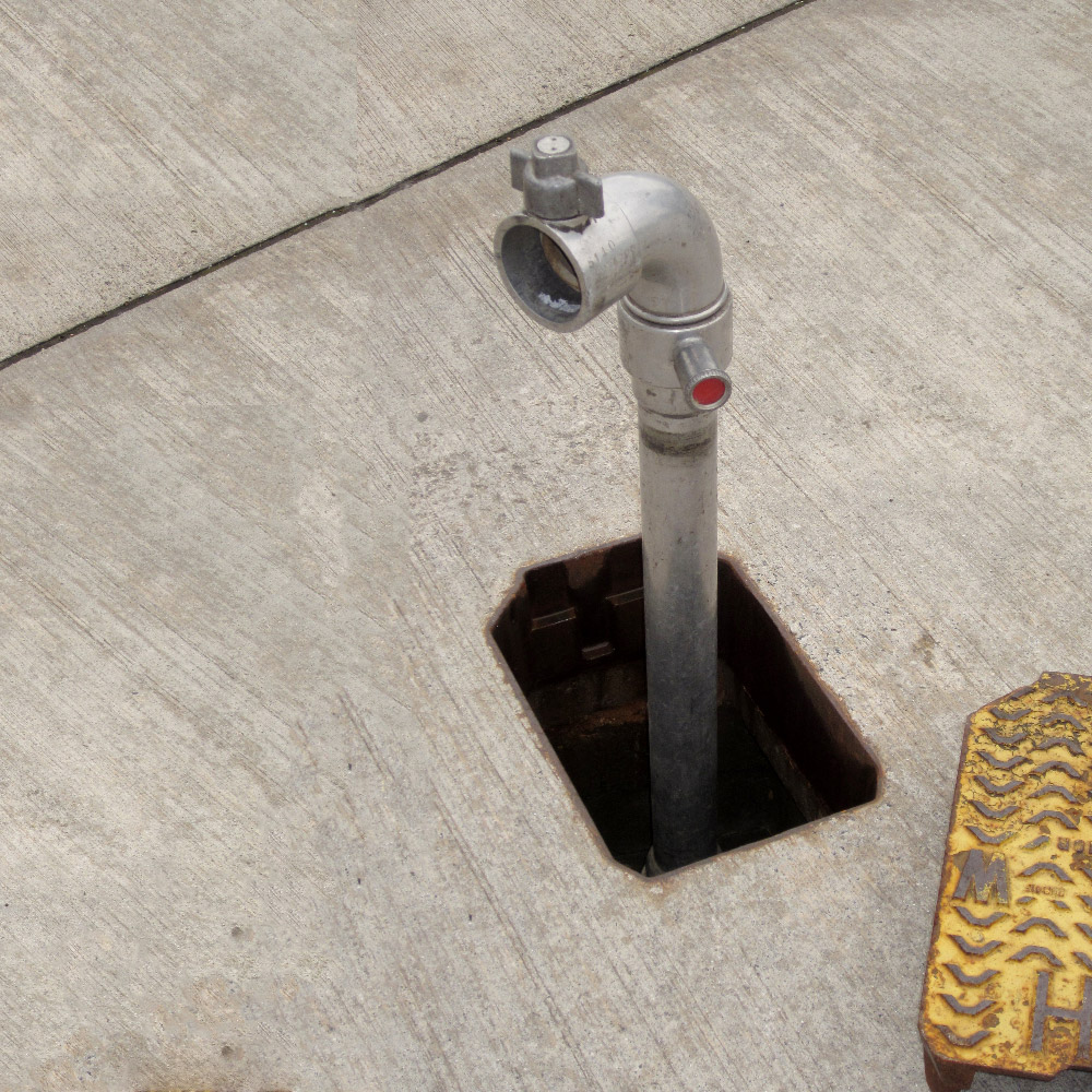 pop out fire hydrant system