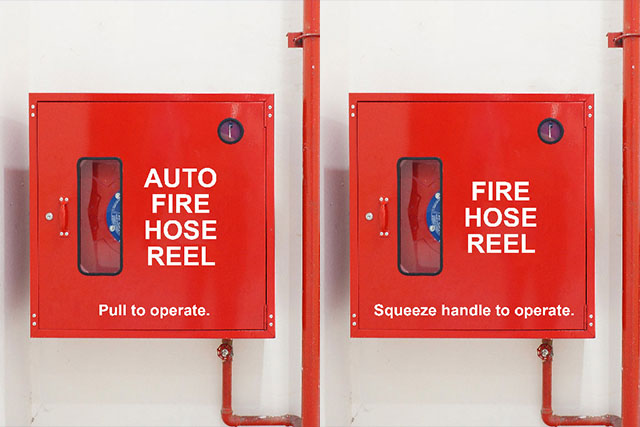 auto fire hose reel and manual fire hose reel